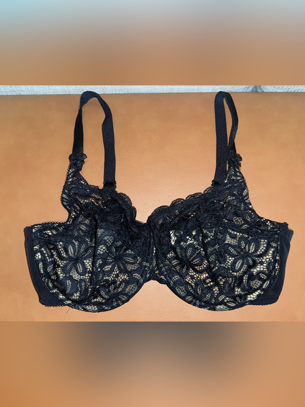 New Wacoal All Dressed Up Lace bra black 38DD 851166 - Picture 3 of 6